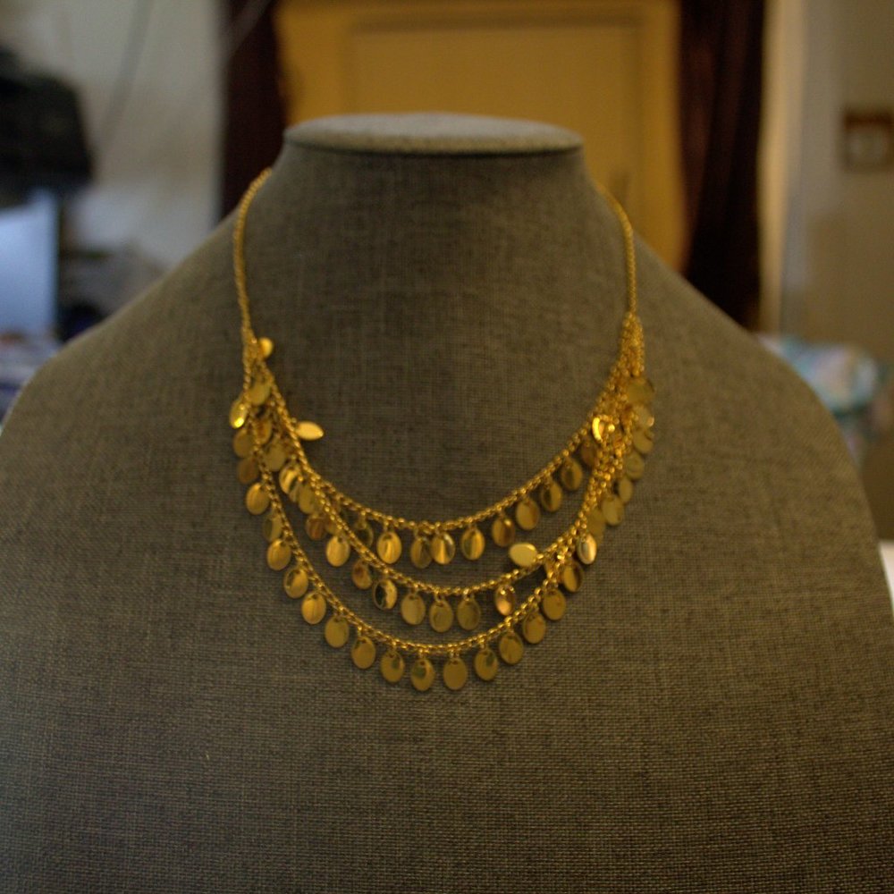 Gold Gennaro Coin Necklace